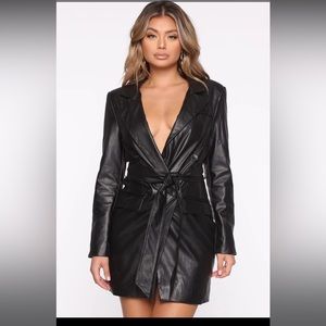 I'm Bossy Blazer Mini Dress in Black